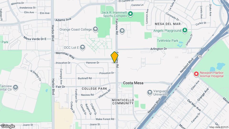 201 Hanover Dr Mapa y Detalles de la Ubicación