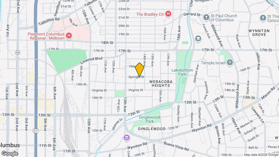 1348 Springer St Map and Location Details