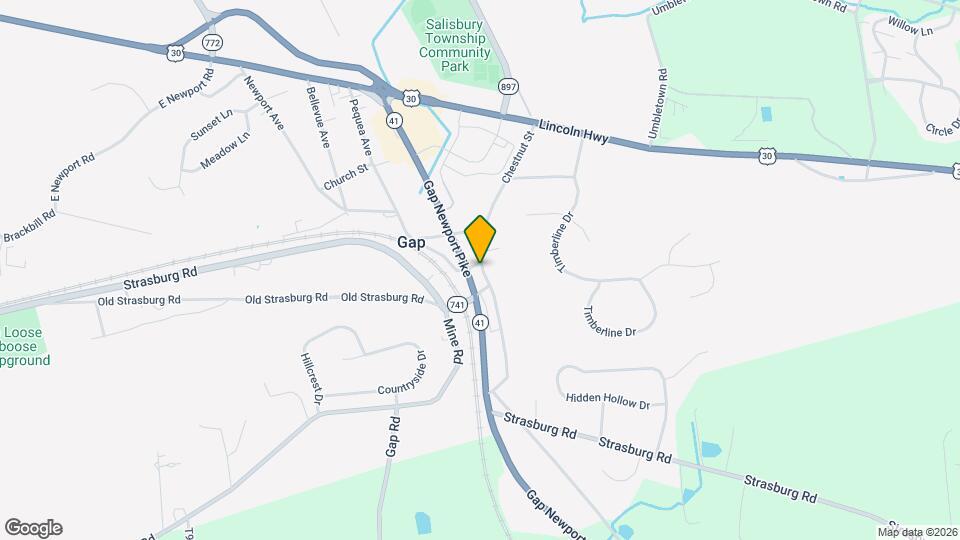 846 Chestnut St Map and Location Details