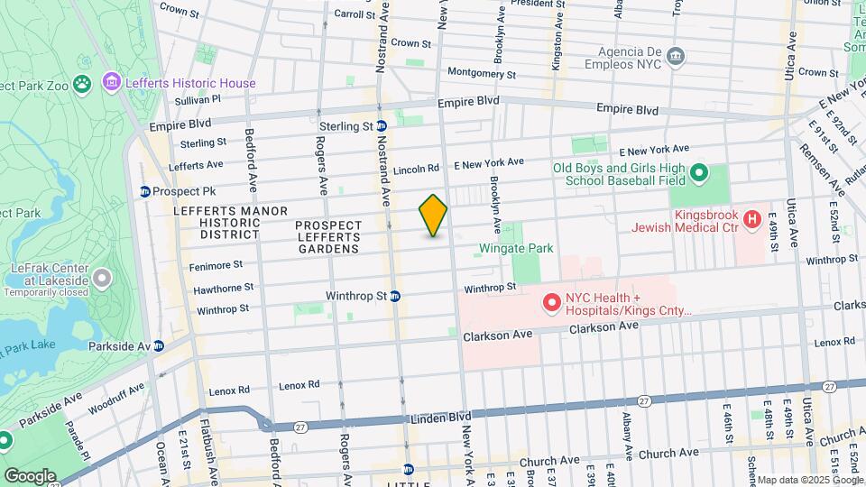427 Fenimore St Map and Location Details