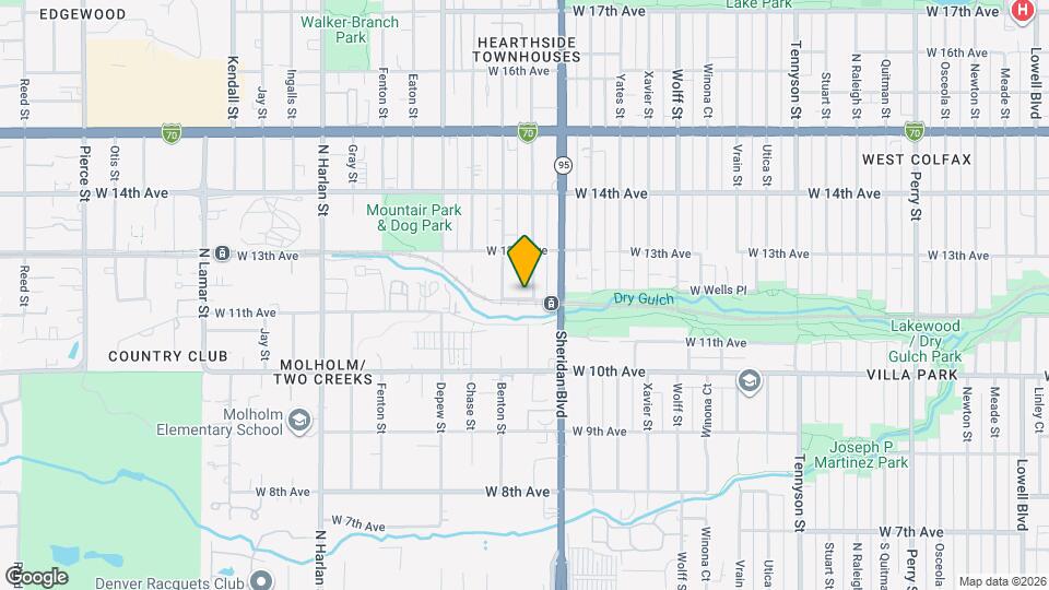 5325 W 12th Ave Map and Location Details