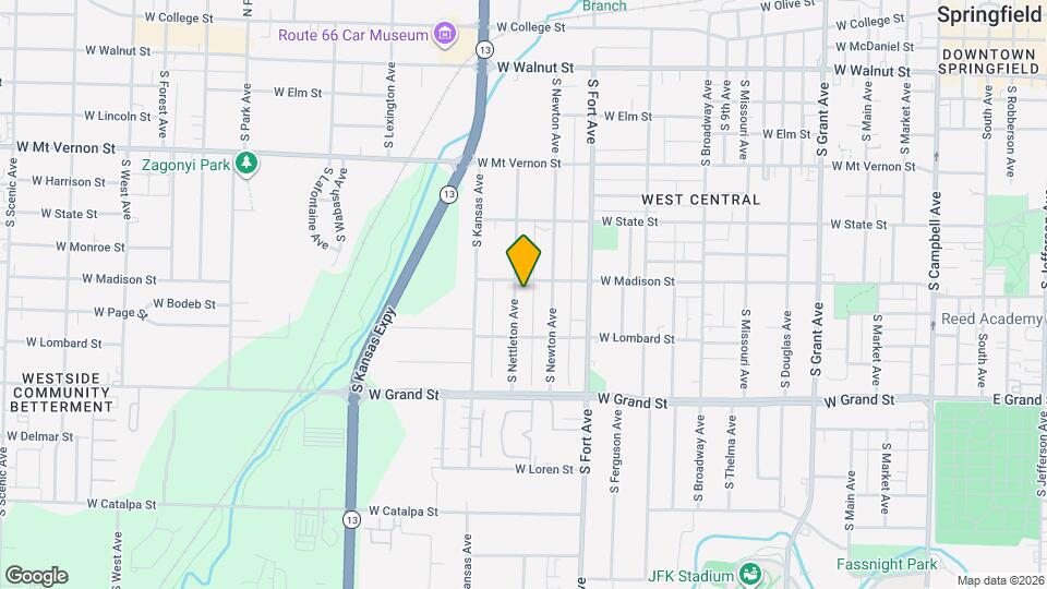 810 S Nettleton Ave Map and Location Details