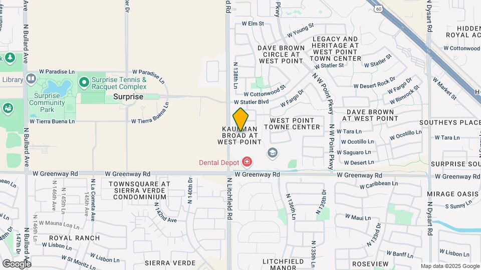 13859 W Tara Ln Map and Location Details