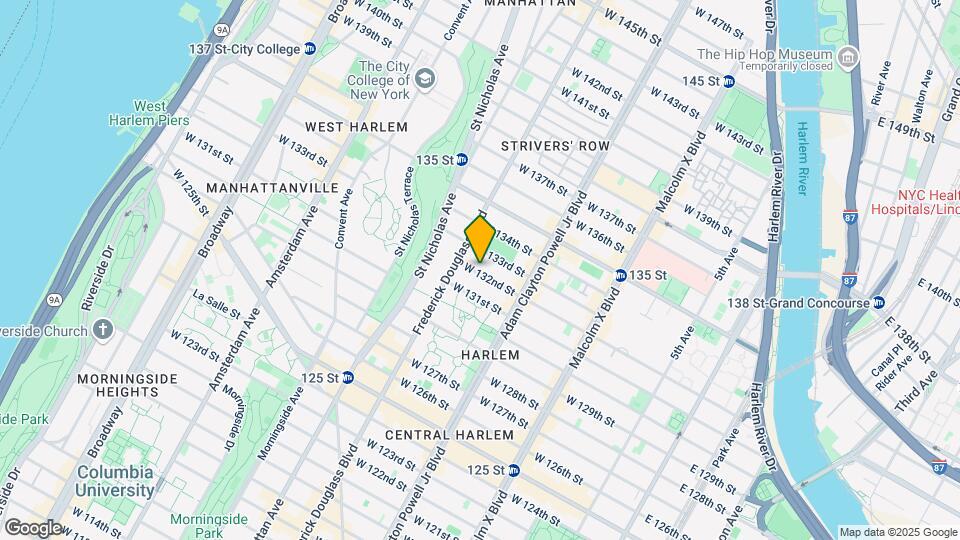 261 W 132nd St Map and Location Details