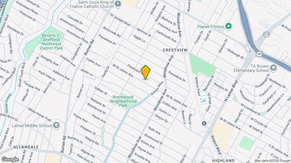 1520 W St Johns Ave Map and Location Details