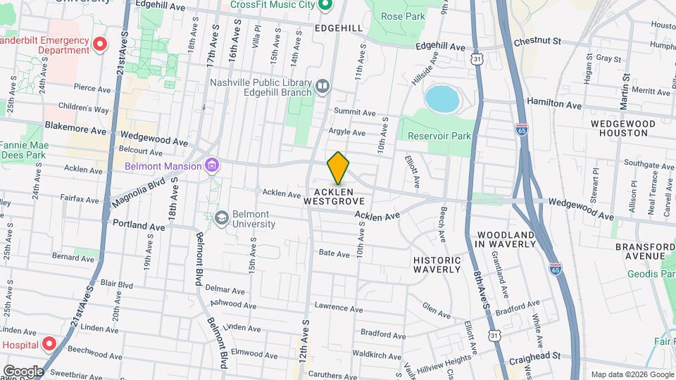 1104A W Grove Ave Map and Location Details