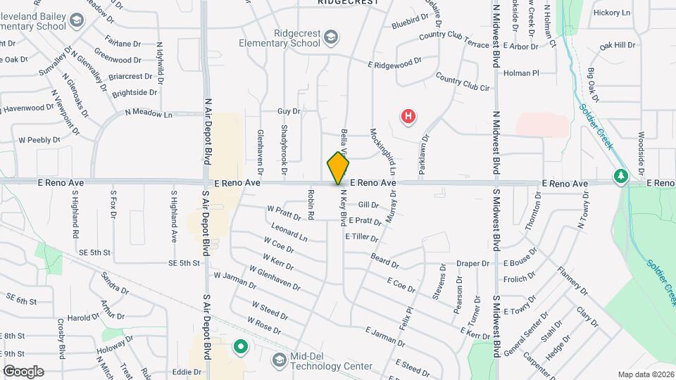 2609 N Key Blvd Map and Location Details