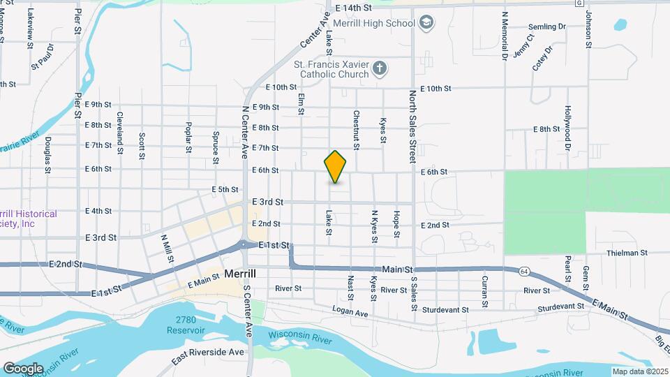 307 Lake St Map and Location Details