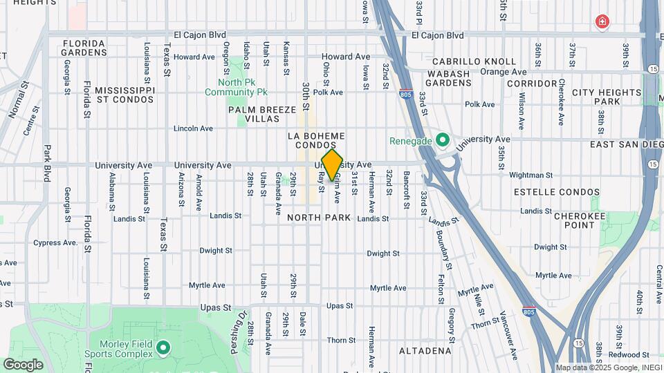 3047 N Park Way Map and Location Details