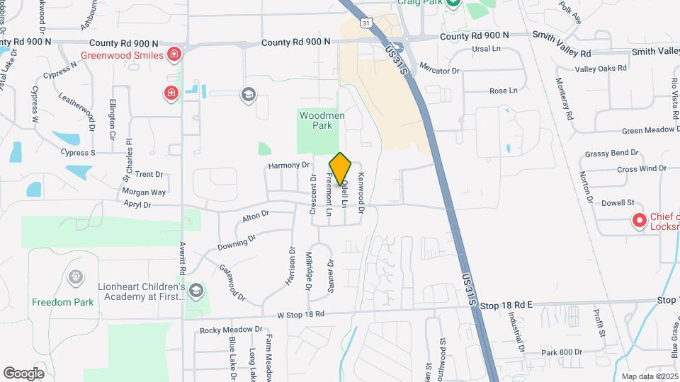 1256 Odell Ln Mapa y Detalles de la Ubicación