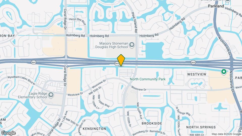 10581 NW 57th Ct Map and Location Details
