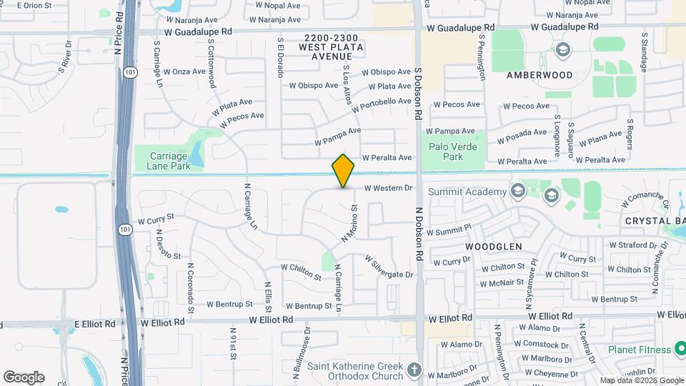 2105 W Western Dr Map and Location Details