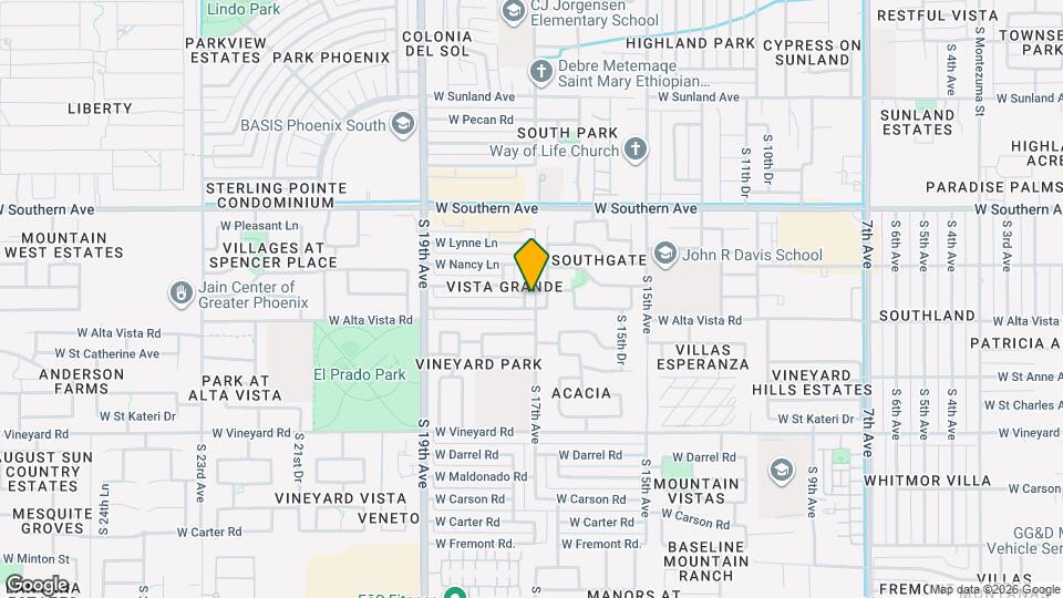 6233 S 18th Ave Map and Location Details