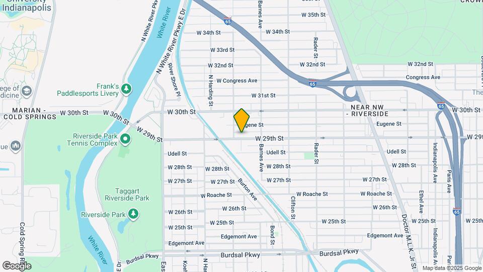 1258 W 29th St Map and Location Details