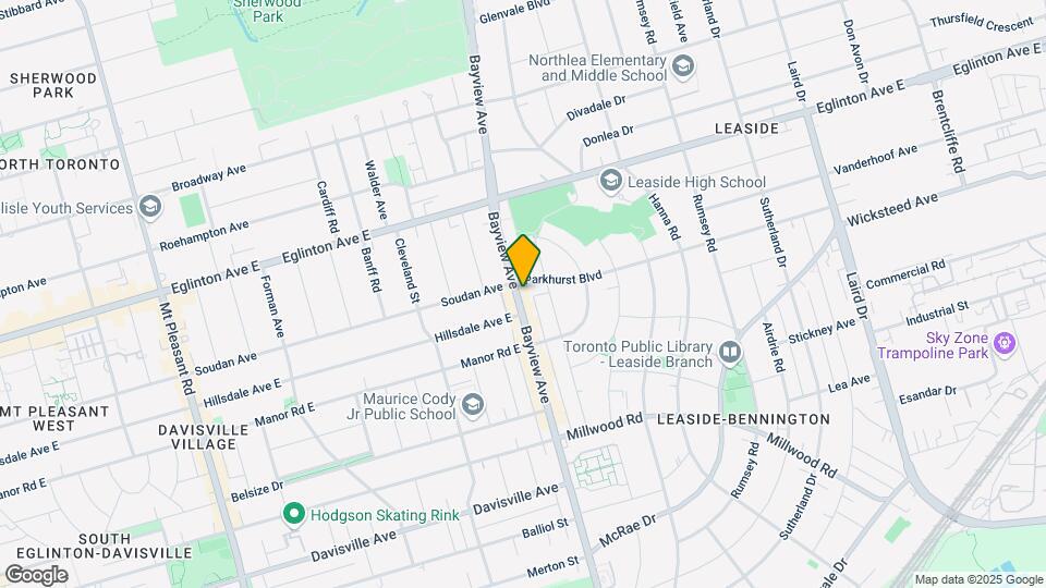1723 Bayview Ave Map and Location Details