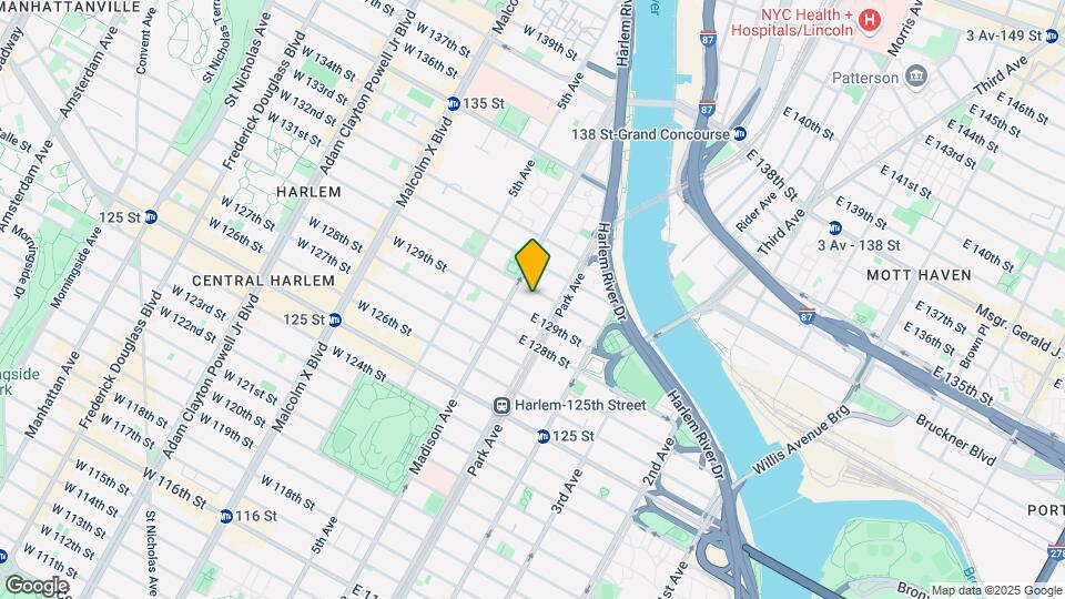 58 E 130th St Mapa y Detalles de la Ubicación