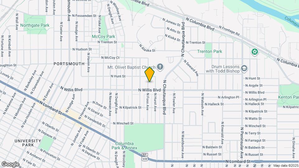 8504 N Foss Ave Map and Location Details