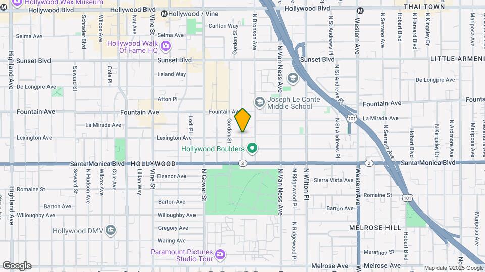 1200 Tamarind Ave Map and Location Details