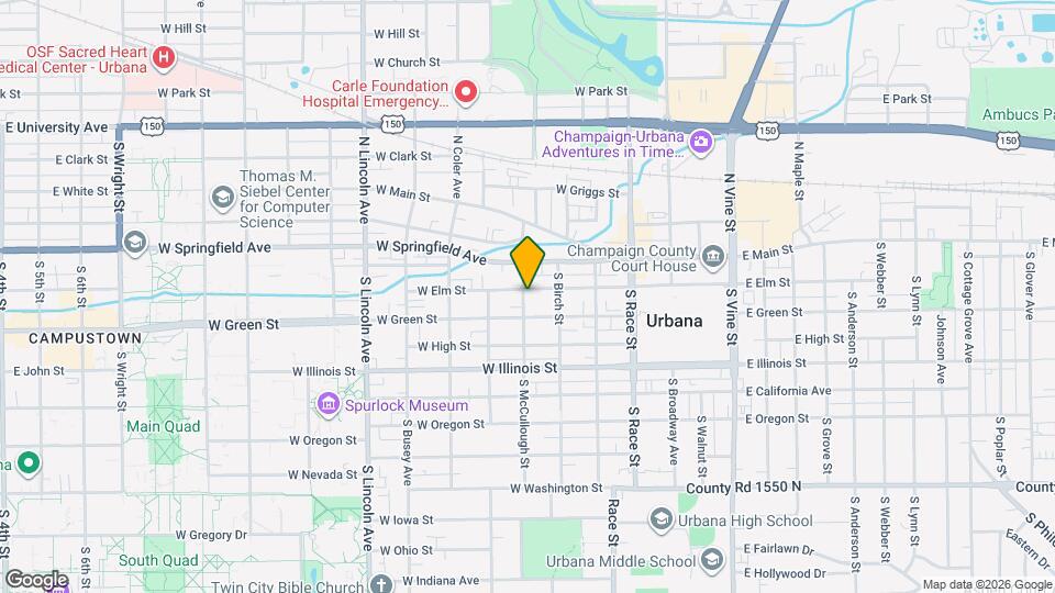 409 W Elm St Map and Location Details