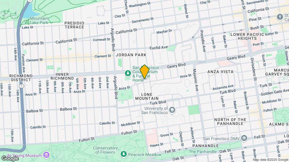 740 Anza St Map and Location Details