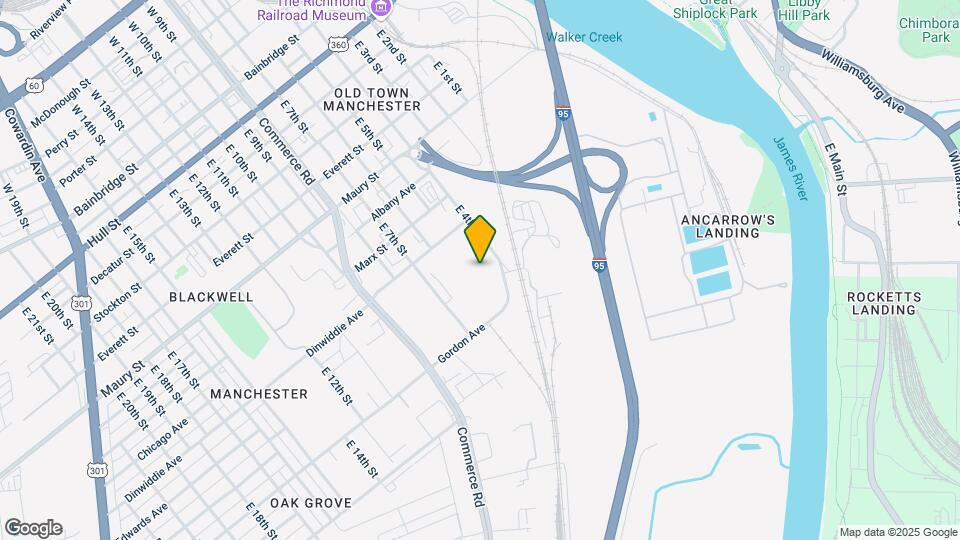 New Manchester Lofts Mapa y Detalles de la Ubicación