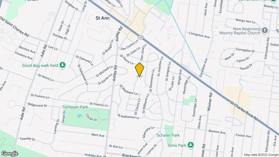 3534 San Jose Ln Map and Location Details