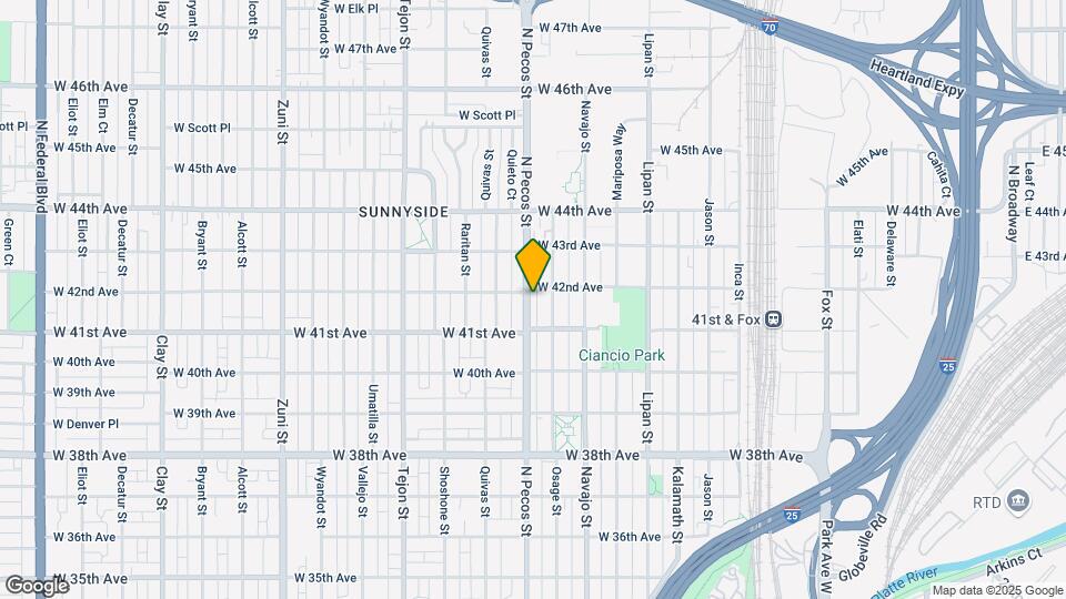 4190 N Pecos St Map and Location Details