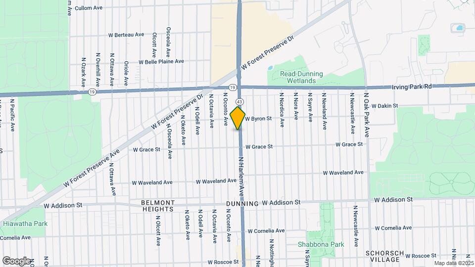3830 N Harlem Ave Map and Location Details