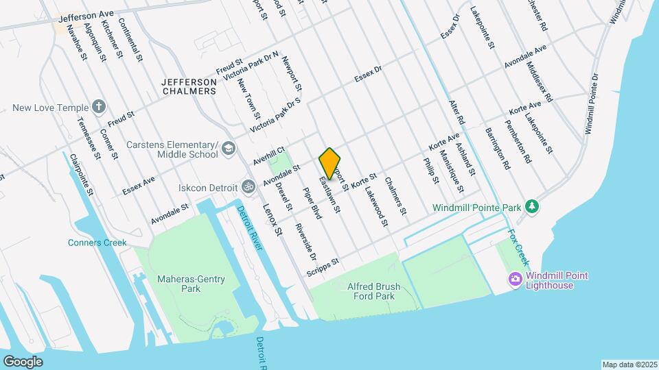 326 Eastlawn St Map and Location Details