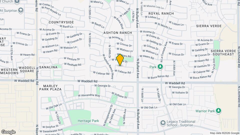 14841 W Redfield Rd Map and Location Details
