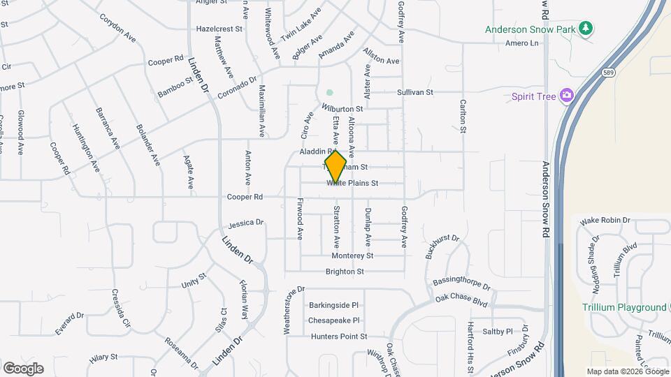 13436 White Plains St Map and Location Details