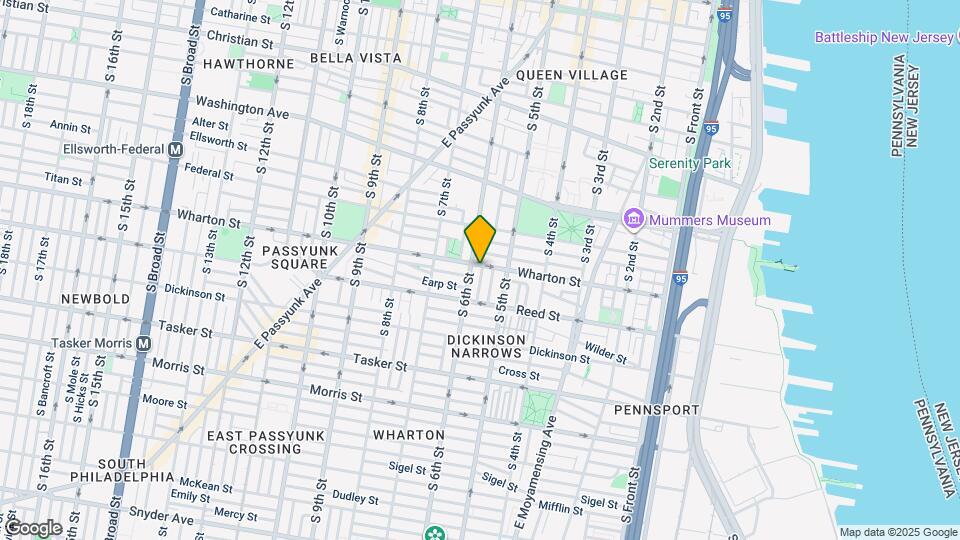 1304 S Fairhill St Mapa y Detalles de la Ubicación