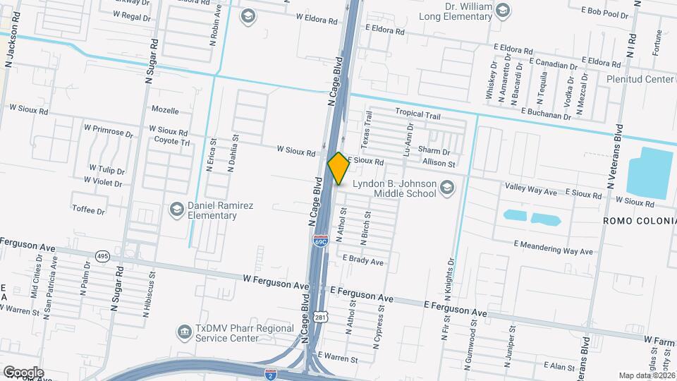 21 E Saenz Ave Map and Location Details