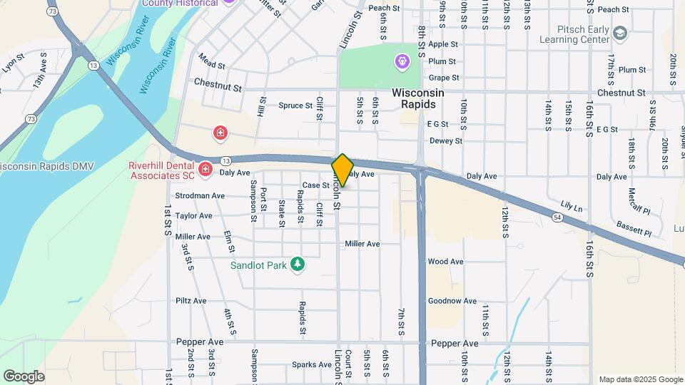 1711 Lincoln St Map and Location Details