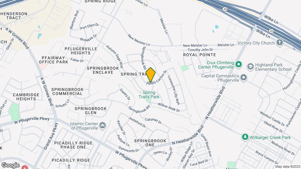 500 Springbrook Rd Map and Location Details