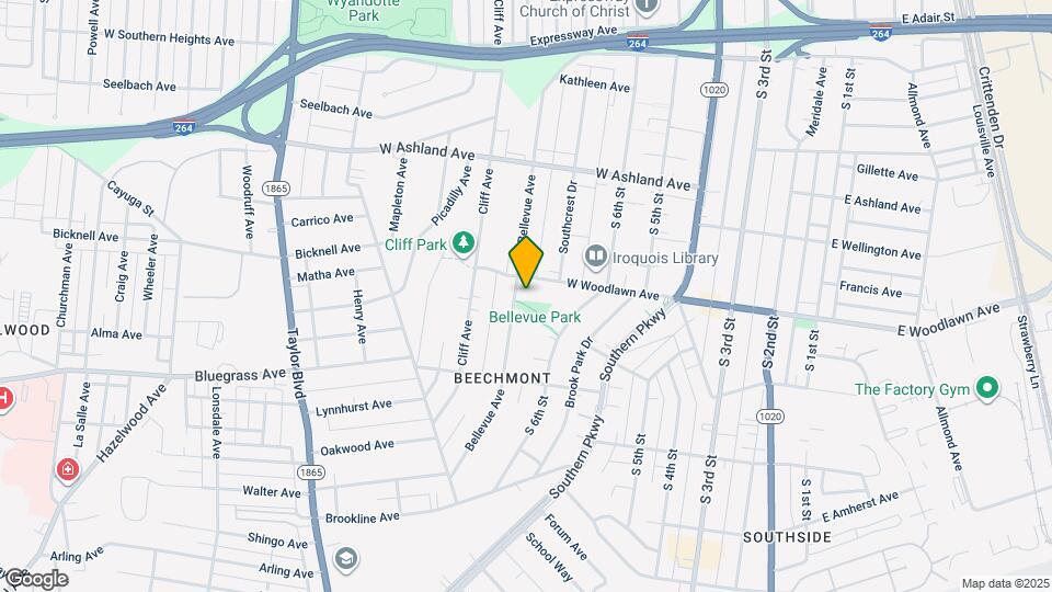 4705 Bellevue Ave Mapa y Detalles de la Ubicación