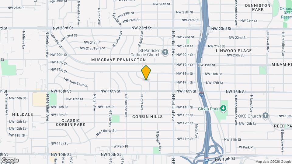 3832 NW 17th St Map and Location Details