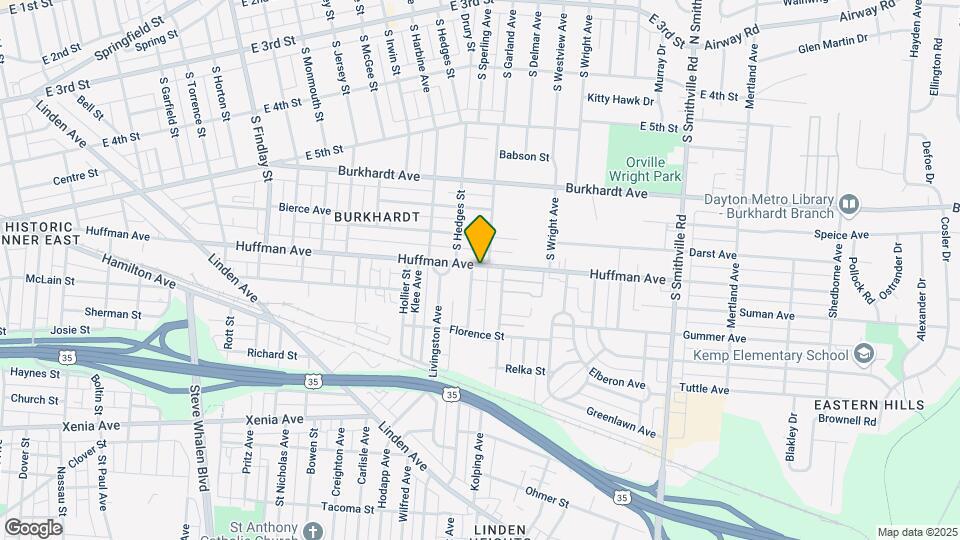 1226 Huffman Ave Map and Location Details