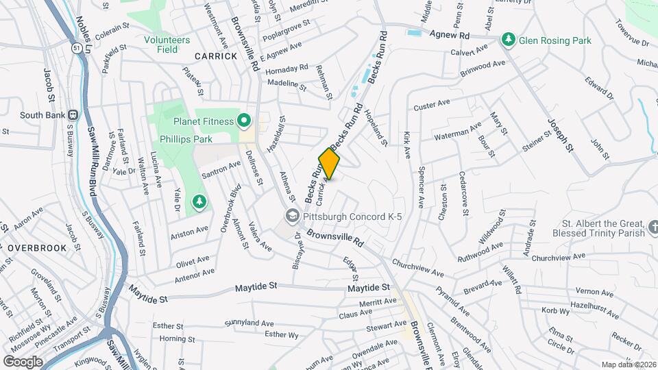106 Carrick Ave Mapa y Detalles de la Ubicación