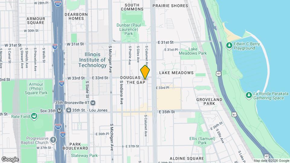 3316 S Calumet Ave Mapa y Detalles de la Ubicación