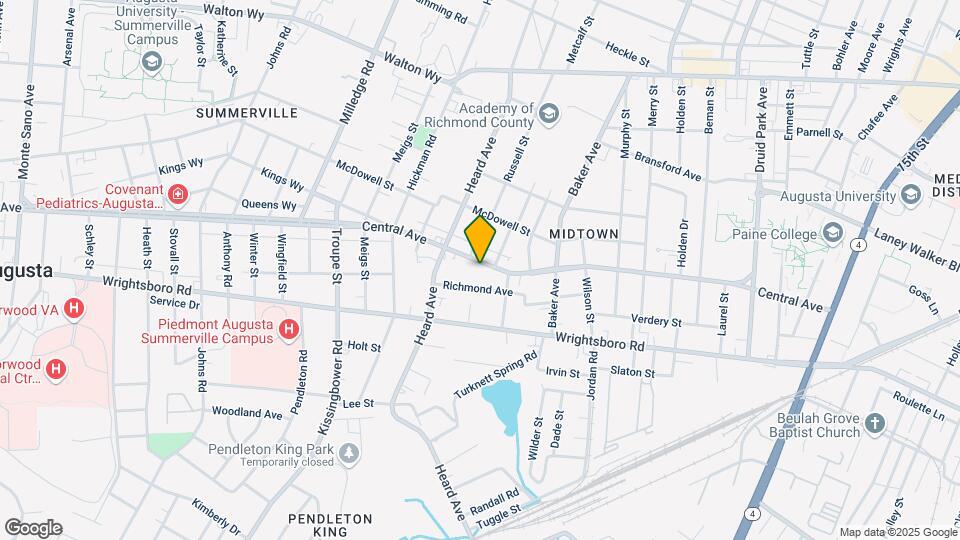 2016 Central Ave Map and Location Details