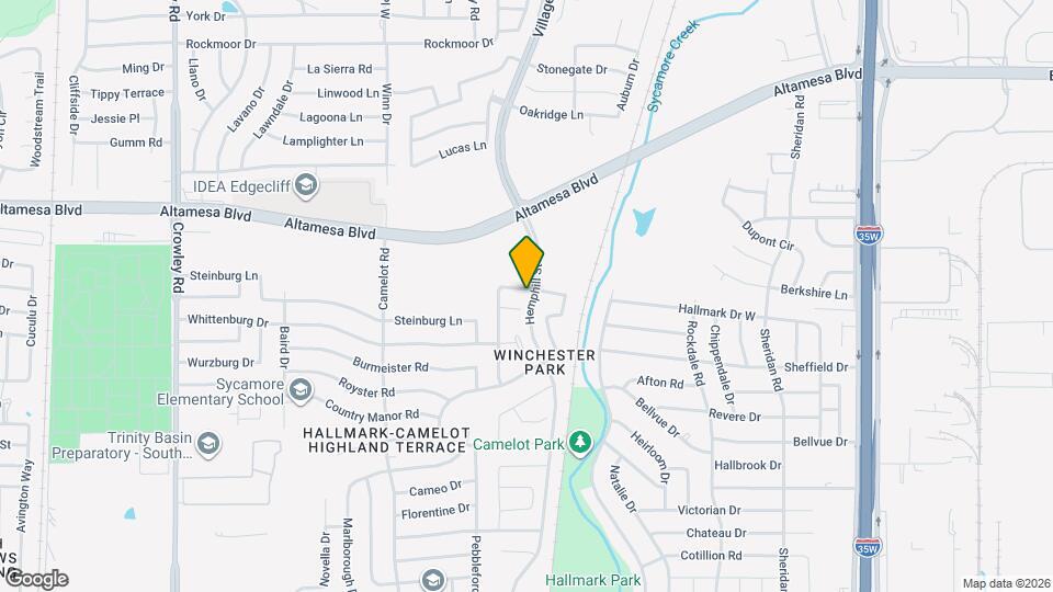1101 Sunderland Ln Map and Location Details