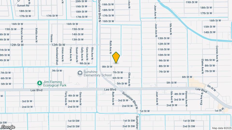 3306 8th St W Map and Location Details