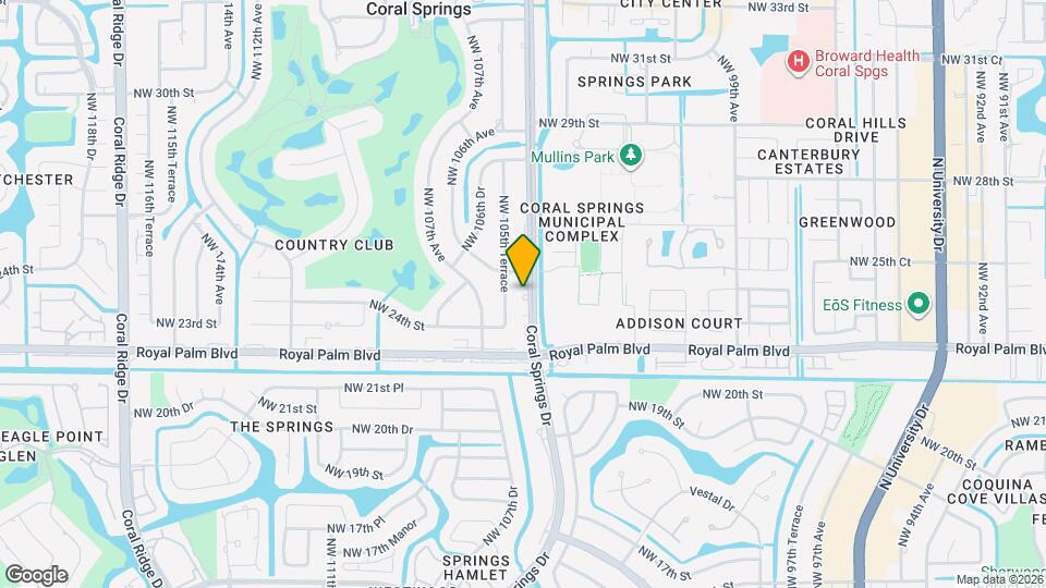 2500 Coral Springs Dr Map and Location Details