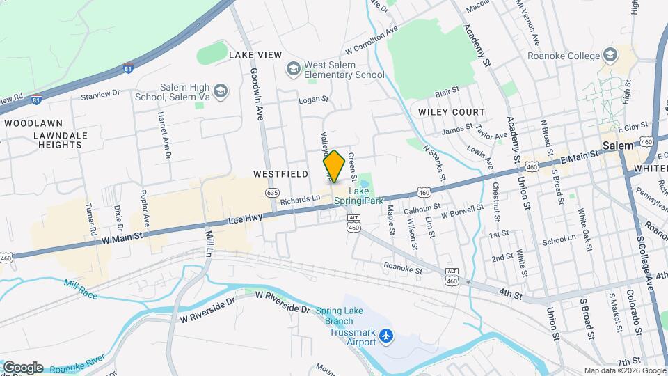 826 Lakeview St Map and Location Details