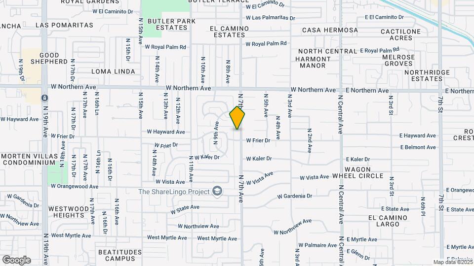 7710 N 7th Ave Map and Location Details