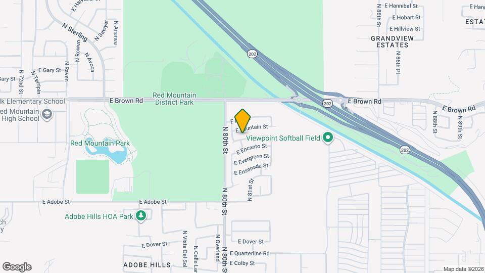 8046 E Fairfield St Map and Location Details