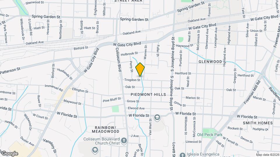 1800 Trogdon St Map and Location Details