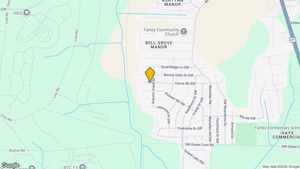 2603 Clovis Rd SW Map and Location Details