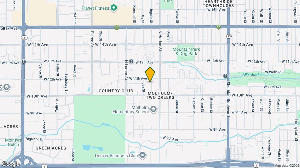 1067 Ingalls St Map and Location Details
